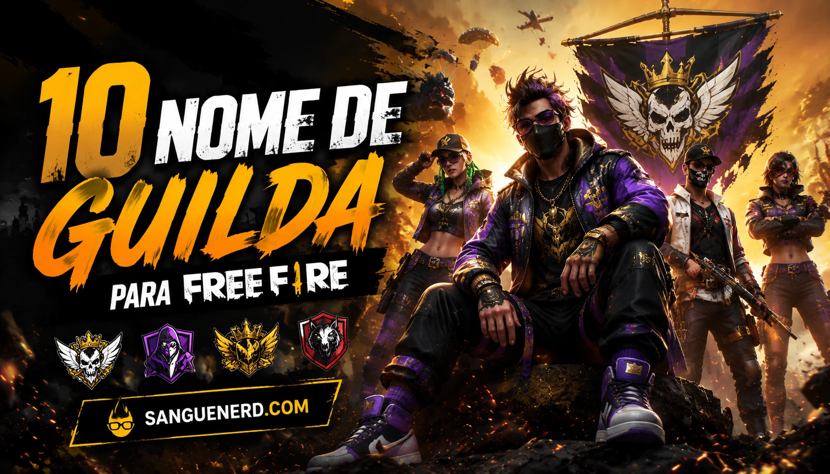 Nome de guildas para Free Fire: 10 ideias para 2026